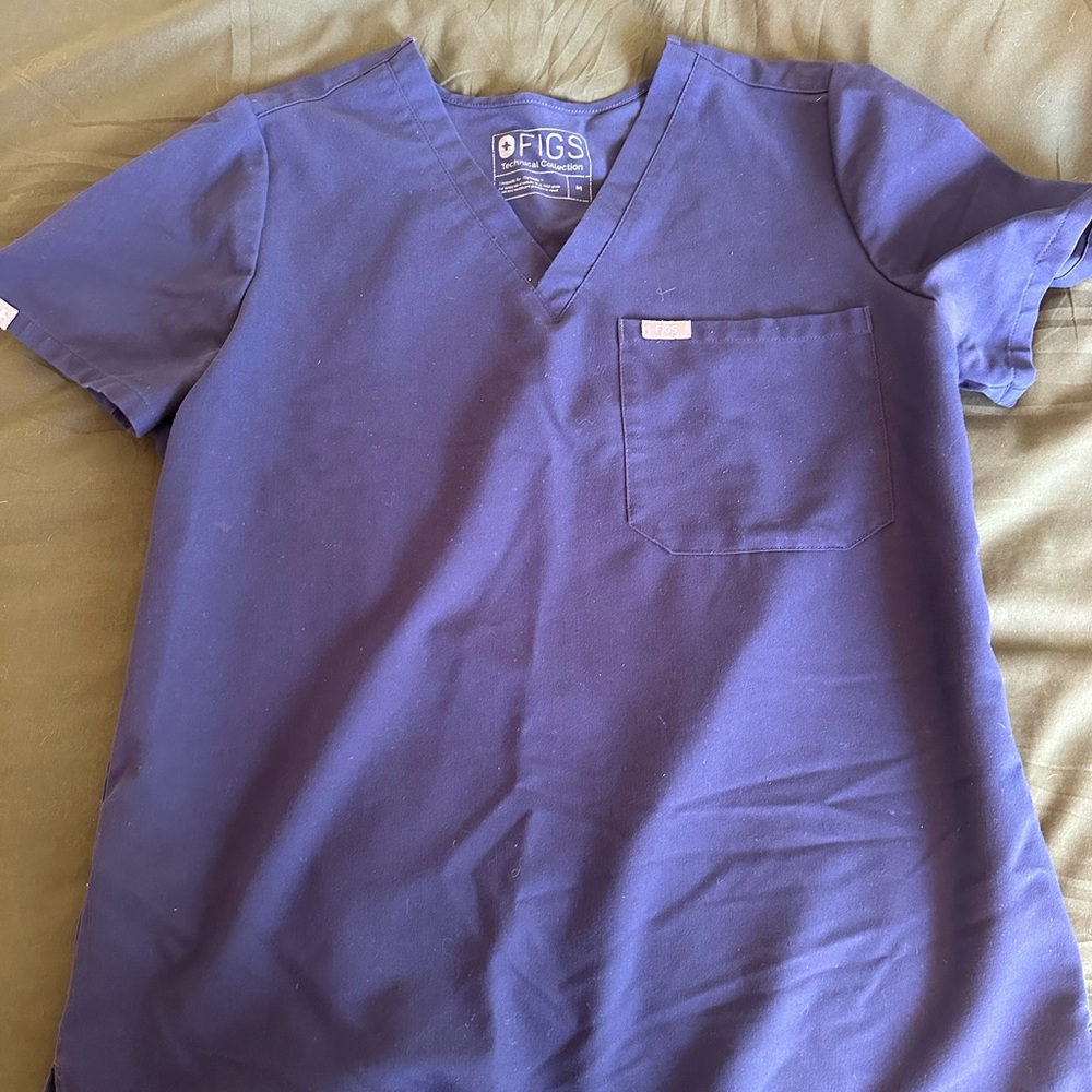 FIGS Navy Scrub Top